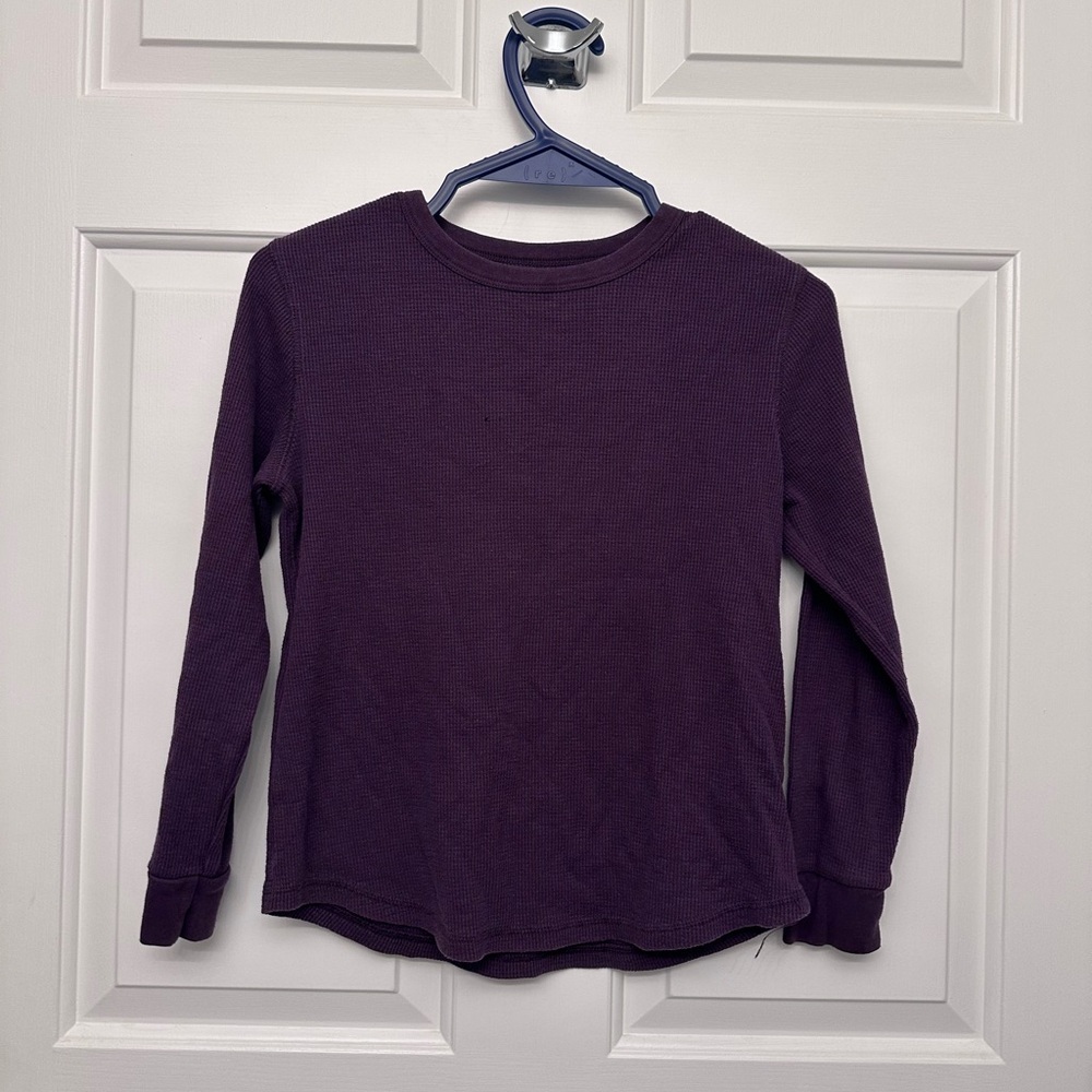 Old Navy Boys Purple Long Sleeve thermal 10-12